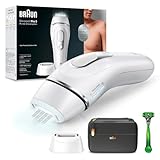 Braun IPL Silk Expert Pro 5 Haarentfernungsgerät Herren, 2 Aufsätze, sichtbare Haarentfernung, Gillette Body Rasierer, Alternative zu Laser Haarentfernung, Geschenk Mann, PL5145, weiß/silber