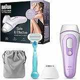 Braun IPL Silk Expert Pro 3 Haarentfernungsgerät, für dauerhaft sichtbare Haarentfernung, Venus Rasierer, Alternative zur Laser Haarentfernung, Geschenk für Frauen, PL3111, weiß/lila