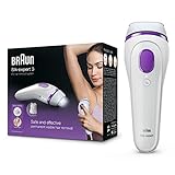 Braun Silk-expert 3 BD 3005 IPL Haarentfernungsgerät, dauerhafte IPL Haarentfernung für Frauen / Männer, mit Aufbewahrungsbeutel, weiß/violett