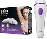 Braun Silk-expert 3 BD 3005 IPL Haarentfernungsgerät, dauerhafte IPL Haarentfernung für Frauen / Männer, mit Aufbewahrungsbeutel, weiß/violett